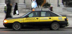 Taxicar in Minsk.